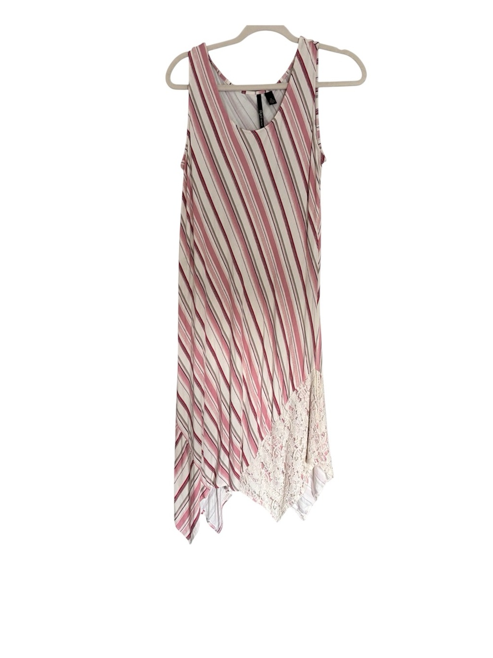 Skye's the Limit Pink & White Striped Sleeveless Top